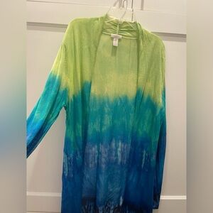 Chico's Multi Colored Cardigan Sweater Size 2